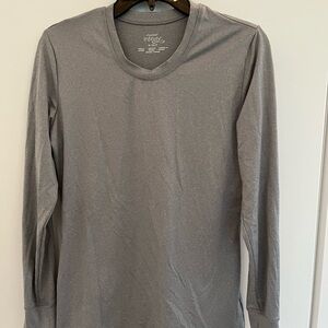 Cherokee Infinity Gray Long Sleeve Underscrub Top